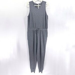 Aritzia Babaton Gray Jersey Knit Sleeveless Jumpsuit Athleisure Large